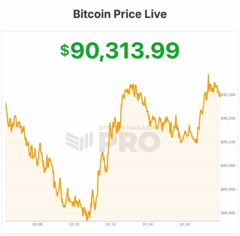 El precio de Bitcoin cae un 6% en dos días, ahora por debajo de $90,000