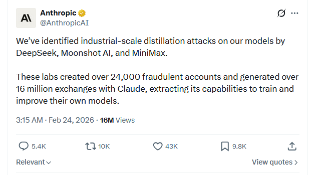 Anthropic Acusa a Tres Empresas de Usar Ataques de Destilación Sofisticados