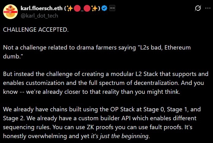 Debate entre Creadores de Ethereum L2 tras la Nueva Perspectiva de Vitalik sobre Rollups