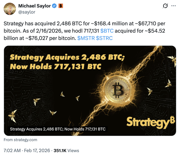 Estrategia y Bitmine Amplían Tenencias de BTC y ETH en Declinación del Mercado