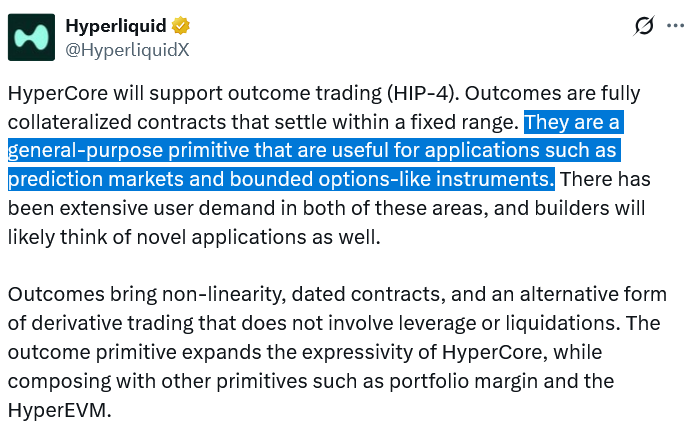 HYPE Aumenta un 20% Tras Apoyo de Hyperliquid a Mercados Predictivos