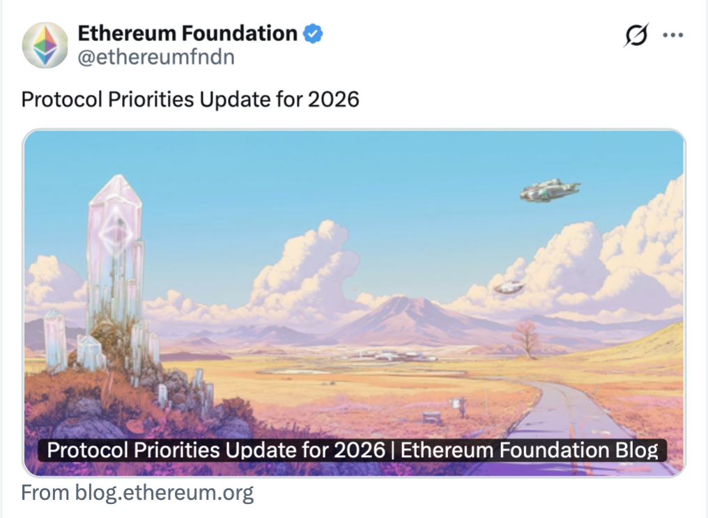 La Fundación Ethereum Define Prioridades Clave para 2026