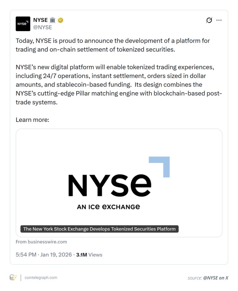 ¿Qué Significa la Exploraración de Sistemas Onchain del NYSE para los Mercados Financieros?