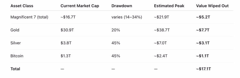 Bitcoin, Coinbase, Gemini y Galaxy arrastrados por la caída del mercado