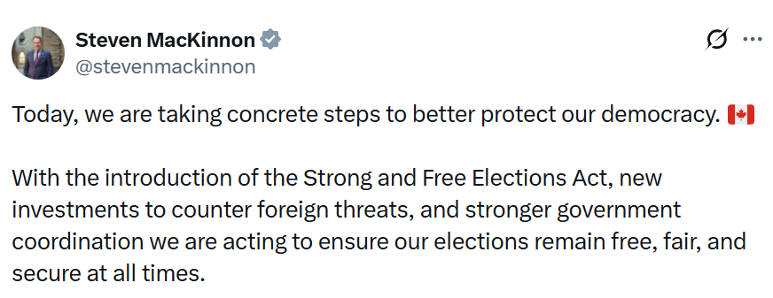 Canadá Considera Prohibir Donaciones Políticas en Cripto