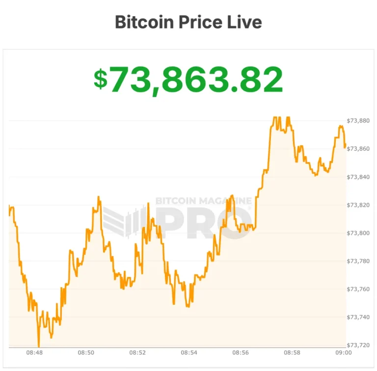 El Precio del Bitcoin Supera los $74,000 Con Mejora en el Ánimo del Mercado