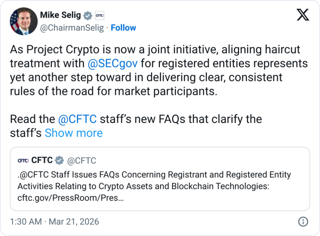 El personal de la CFTC comparte preguntas frecuentes sobre colaterales cripto