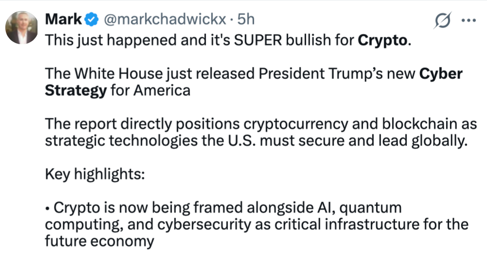 Estrategia Cibernética de EE. UU. Promete Apoyo a Cripto y Blockchain