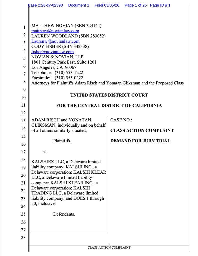 Kalshi Enfrenta Demanda por Mercado de Predicciones sobre Khamenei