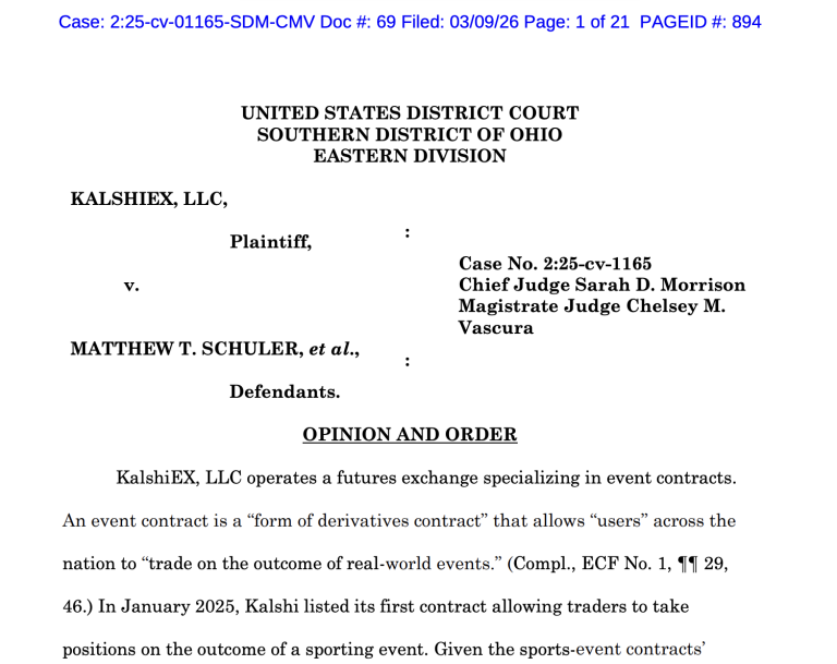 Kalshi Pierde en Corte en Ohio por Demanda de Apuestas Deportivas