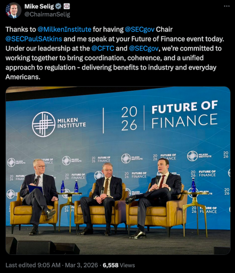 La presidenta de la CFTC anticipa futuros perpetuos de cripto en "un mes aproximadamente"