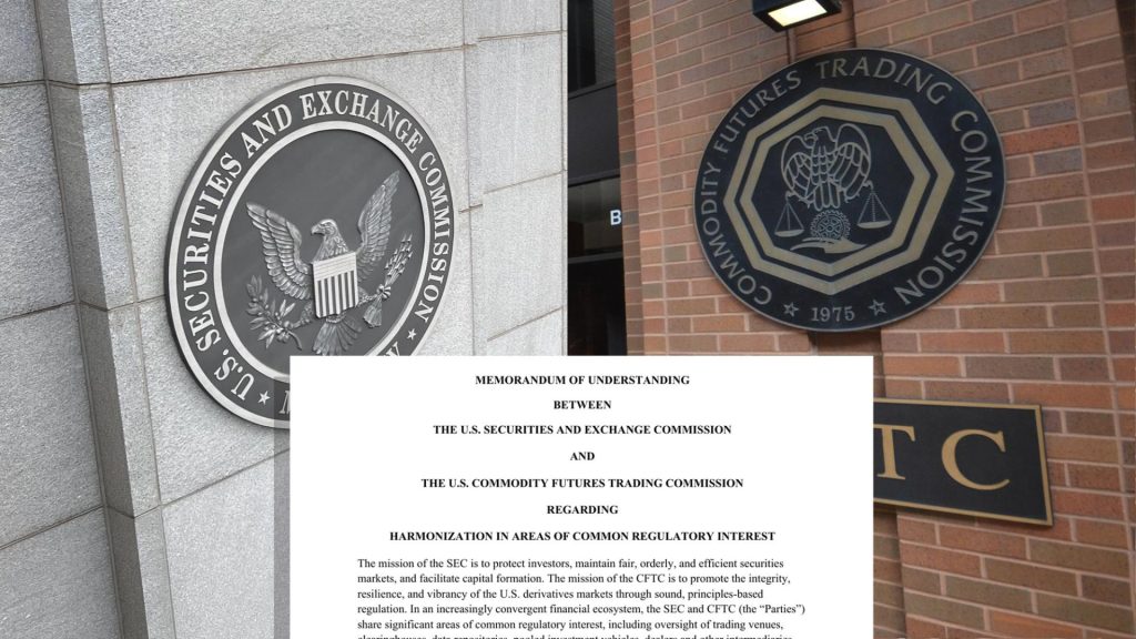 SEC y CFTC cierran rivalidad con acuerdo de supervisión conjunta de criptomonedas