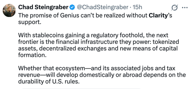 EE.UU. A Última Hora Para Aprobar la Ley de Claridad Antes de 2030: Lummis