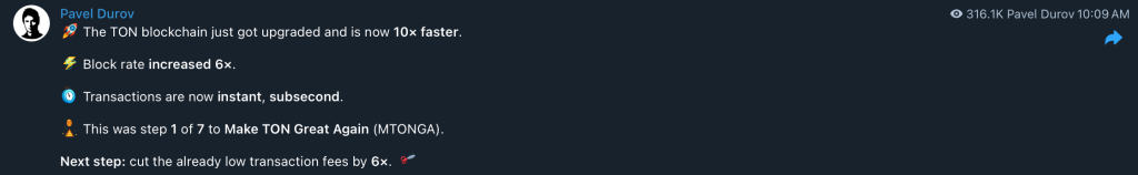 TON Obtiene Actualización de Consenso Catchain 2.0, Tiempos de Bloque Reducidos a 400MS