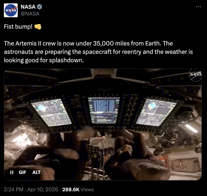 Usuarios del Mercado de Predicciones Esperan el Aterrizaje de Artemis II